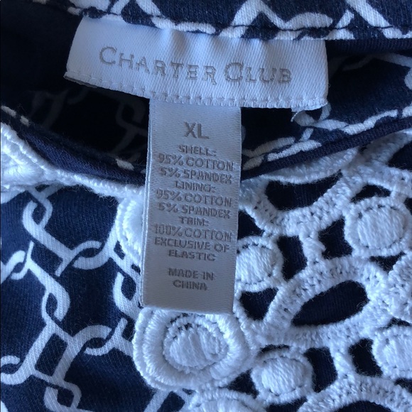 NEW! Charter Club Dress size XL built in bra - Picture 5 of 5